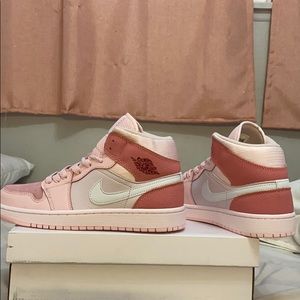 Air Jordan 1s digital pink